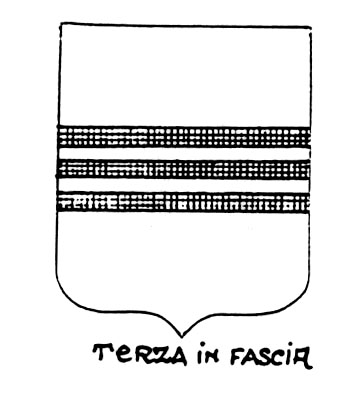 Bild des heraldischen Begriffs: Terza in fascia